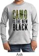 Kids Funny Shirt Camo is the New Black Long Sleeve Tee T-Shirt