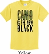 Kids Funny Shirt Camo is the New Black Tee T-Shirt