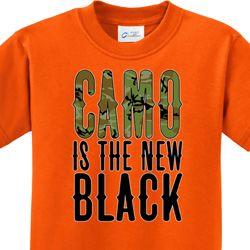 Kids Funny Shirt Camo is the New Black Tee T-Shirt
