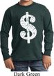 Kids Funny Shirt Distressed Dollar Sign Long Sleeve Tee T-Shirt