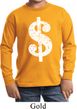 Kids Funny Shirt Distressed Dollar Sign Long Sleeve Tee T-Shirt