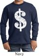 Kids Funny Shirt Distressed Dollar Sign Long Sleeve Tee T-Shirt
