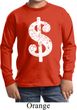 Kids Funny Shirt Distressed Dollar Sign Long Sleeve Tee T-Shirt