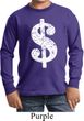 Kids Funny Shirt Distressed Dollar Sign Long Sleeve Tee T-Shirt