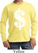 Kids Funny Shirt Distressed Dollar Sign Long Sleeve Tee T-Shirt