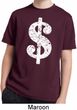 Kids Funny Shirt Distressed Dollar Sign Moisture Wicking Tee T-Shirt