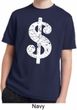 Kids Funny Shirt Distressed Dollar Sign Moisture Wicking Tee T-Shirt