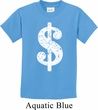 Kids Funny Shirt Distressed Dollar Sign Tee T-Shirt