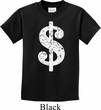Kids Funny Shirt Distressed Dollar Sign Tee T-Shirt