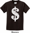 Kids Funny Shirt Distressed Dollar Sign Tee T-Shirt