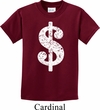Kids Funny Shirt Distressed Dollar Sign Tee T-Shirt