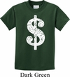 Kids Funny Shirt Distressed Dollar Sign Tee T-Shirt