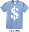 Kids Funny Shirt Distressed Dollar Sign Tee T-Shirt