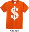 Kids Funny Shirt Distressed Dollar Sign Tee T-Shirt
