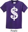 Kids Funny Shirt Distressed Dollar Sign Tee T-Shirt