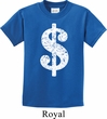 Kids Funny Shirt Distressed Dollar Sign Tee T-Shirt