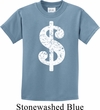 Kids Funny Shirt Distressed Dollar Sign Tee T-Shirt