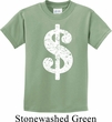 Kids Funny Shirt Distressed Dollar Sign Tee T-Shirt