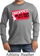 Kids Funny Shirt Dropped On My Head Long Sleeve Tee T-Shirt