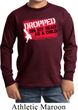 Kids Funny Shirt Dropped On My Head Long Sleeve Tee T-Shirt