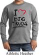 Kids Funny Shirt I Love Big Trucks Long Sleeve Tee T-Shirt