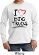 Kids Funny Shirt I Love Big Trucks Long Sleeve Tee T-Shirt