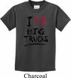 Kids Funny Shirt I Love Big Trucks Tee T-Shirt