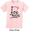 Kids Funny Shirt I Love Big Trucks Tee T-Shirt
