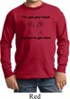 Kids Funny Shirt I've Got Your Back Long Sleeve Tee T-Shirt