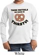 Kids Funny Shirt Thirsty Pretzels Long Sleeve Tee T-Shirt
