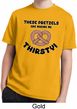 Kids Funny Shirt Thirsty Pretzels Moisture Wicking Tee T-Shirt