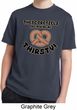 Kids Funny Shirt Thirsty Pretzels Moisture Wicking Tee T-Shirt