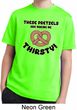 Kids Funny Shirt Thirsty Pretzels Moisture Wicking Tee T-Shirt