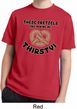 Kids Funny Shirt Thirsty Pretzels Moisture Wicking Tee T-Shirt