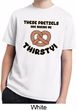 Kids Funny Shirt Thirsty Pretzels Moisture Wicking Tee T-Shirt