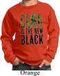 Kids Funny Sweatshirt Camo is the New Black Sweat Shirt