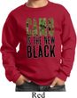 Kids Funny Sweatshirt Camo is the New Black Sweat Shirt