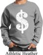 Kids Funny Sweatshirt Distressed Dollar Sign Sweat Shirt