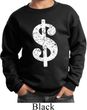 Kids Funny Sweatshirt Distressed Dollar Sign Sweat Shirt