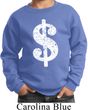 Kids Funny Sweatshirt Distressed Dollar Sign Sweat Shirt