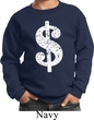 Kids Funny Sweatshirt Distressed Dollar Sign Sweat Shirt