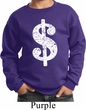 Kids Funny Sweatshirt Distressed Dollar Sign Sweat Shirt