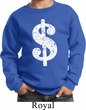 Kids Funny Sweatshirt Distressed Dollar Sign Sweat Shirt