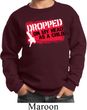 Kids Funny Sweatshirt Dropped On My Head Sweat Shirt