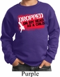 Kids Funny Sweatshirt Dropped On My Head Sweat Shirt