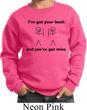 Kids Funny Sweatshirt I've Got Your Back Sweat Shirt
