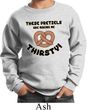 Kids Funny Sweatshirt Thirsty Pretzels Sweat Shirt