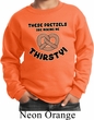Kids Funny Sweatshirt Thirsty Pretzels Sweat Shirt