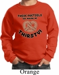 Kids Funny Sweatshirt Thirsty Pretzels Sweat Shirt