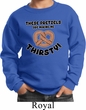 Kids Funny Sweatshirt Thirsty Pretzels Sweat Shirt